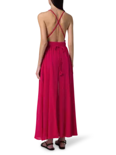 فستان كيمي طويل من القطن