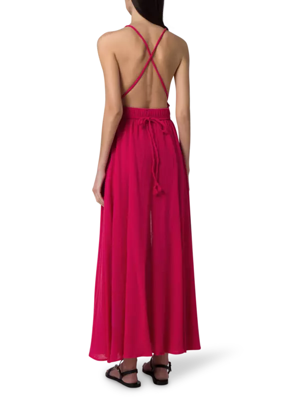 فستان كيمي طويل من القطن