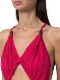 فستان كيمي طويل من القطن