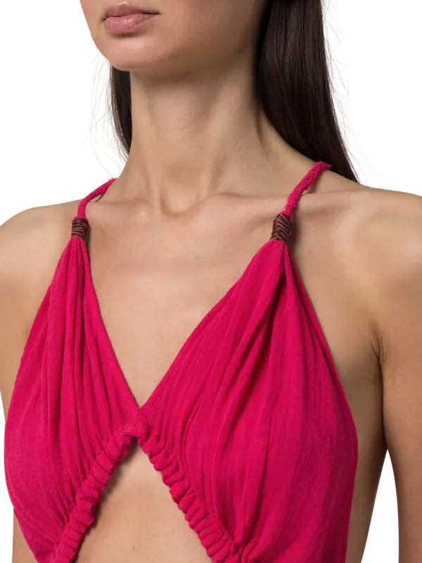 فستان كيمي طويل من القطن