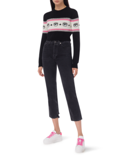 Logomania Cropped Sweater