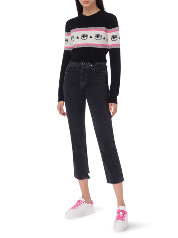 Logomania Cropped Sweater