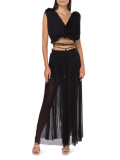 Tegea Silk Tulle Pants