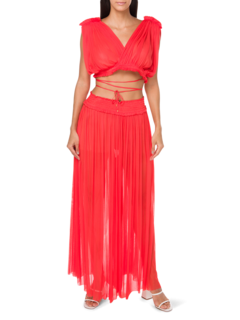 Tegea Silk Tulle Pants