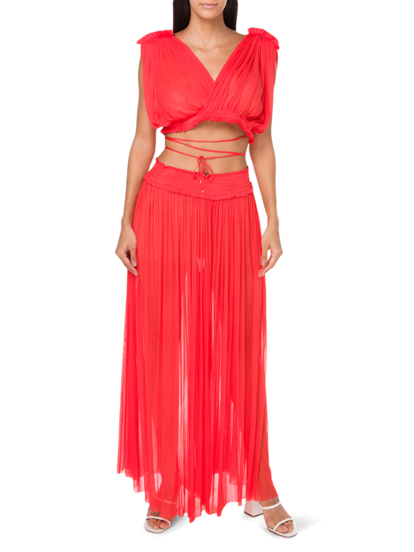 Tegea Silk Tulle Pants