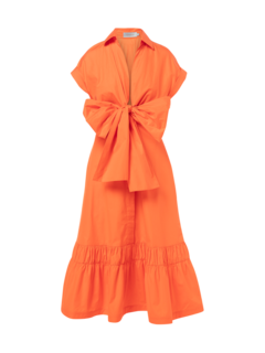 MINIATO TAFFETA SHORT SLEEVE MIDI DRESS