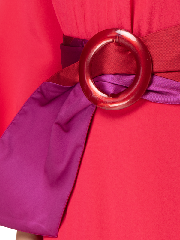 SASSARI CREPE DE CHINE MIDI DRESS