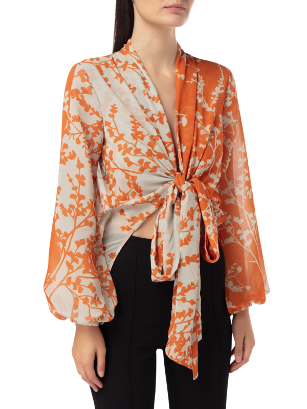 HONEY ORANGE BLOSSOM SILK BLOUSE