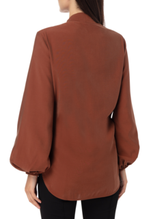 HONEY BOW DETAIL LONG SLEEVE BLOUSE