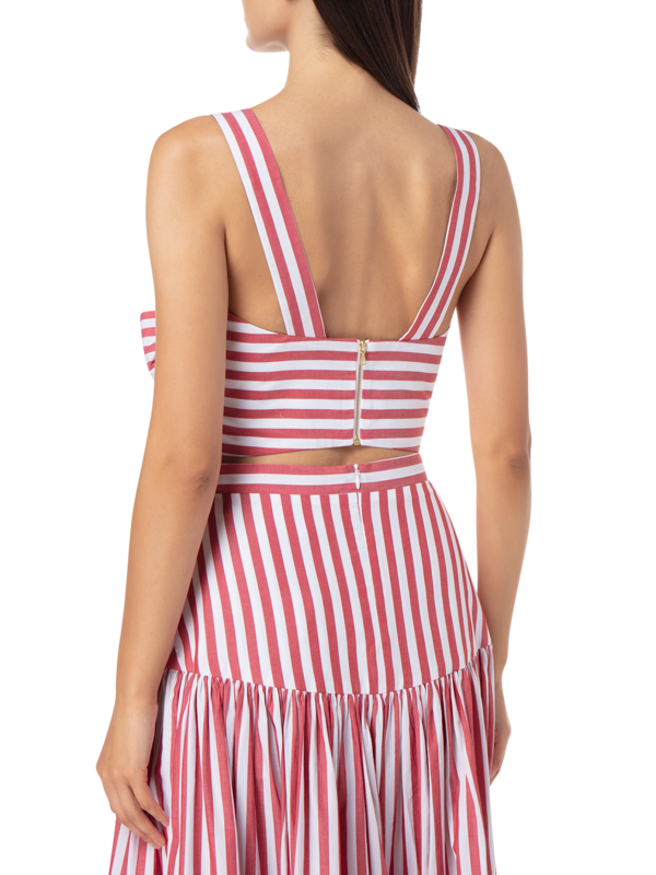 ELLA STRIPED COTTON CROP TOP