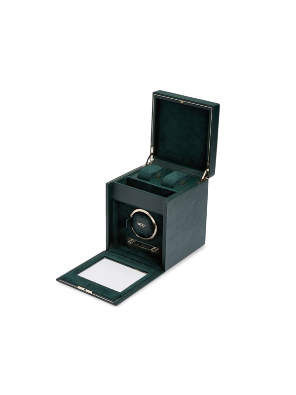British Racing Single Watch Winder w/ Storage Green