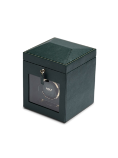British Racing Single Watch Winder w/ Storage Green