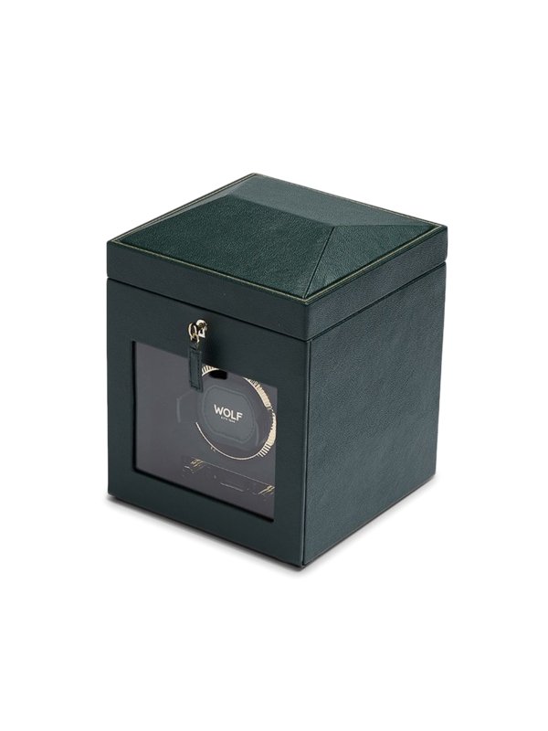 British Racing Single Watch Winder w/ Storage Green