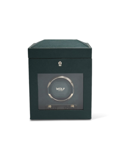 British Racing Single Watch Winder w/ Storage Green