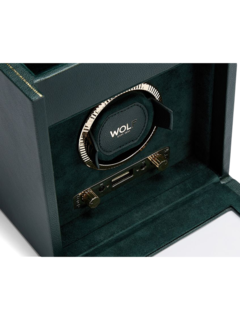 British Racing Single Watch Winder w/ Storage Green