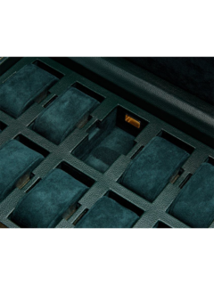 British Racing 10 PC Watch Box w/ Drawer Green