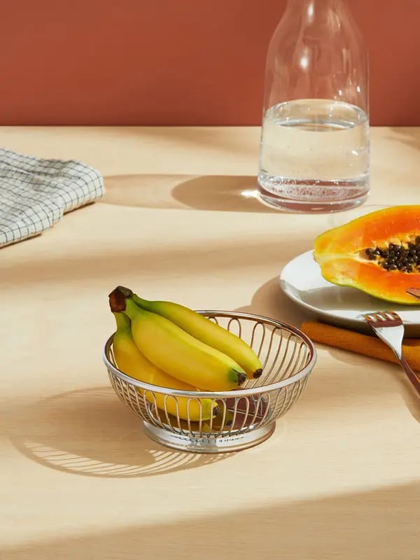 سلة دائرية من السلك المعدني بمقاس 24 بوصة