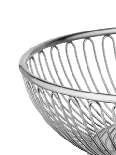 سلة دائرية من السلك المعدني بمقاس 24 بوصة