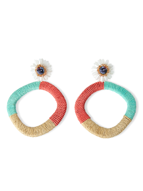 Drop Down Flower Earrings