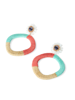 Drop Down Flower Earrings