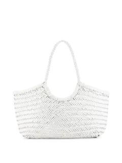 حقيبة حمل نانتوكيت كبيرة منسوجة من الجلد