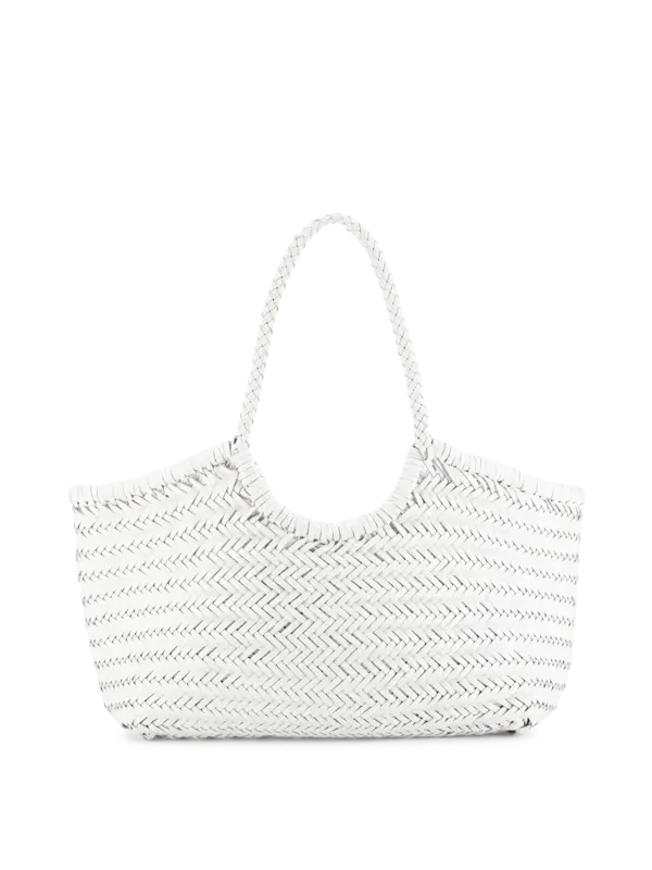 حقيبة حمل نانتوكيت كبيرة منسوجة من الجلد