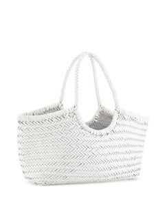 حقيبة حمل نانتوكيت كبيرة منسوجة من الجلد