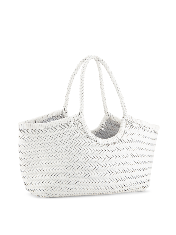 حقيبة حمل نانتوكيت كبيرة منسوجة من الجلد