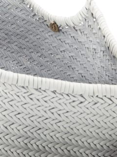 حقيبة حمل نانتوكيت كبيرة منسوجة من الجلد