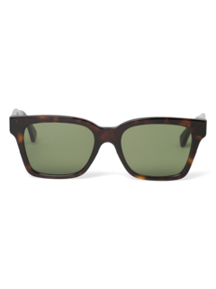 Printed Green Square Frame Sunglasses