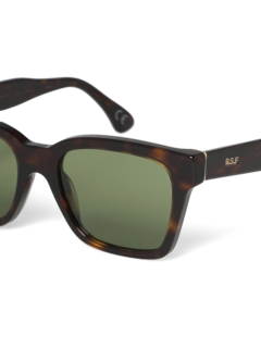 Printed Green Square Frame Sunglasses