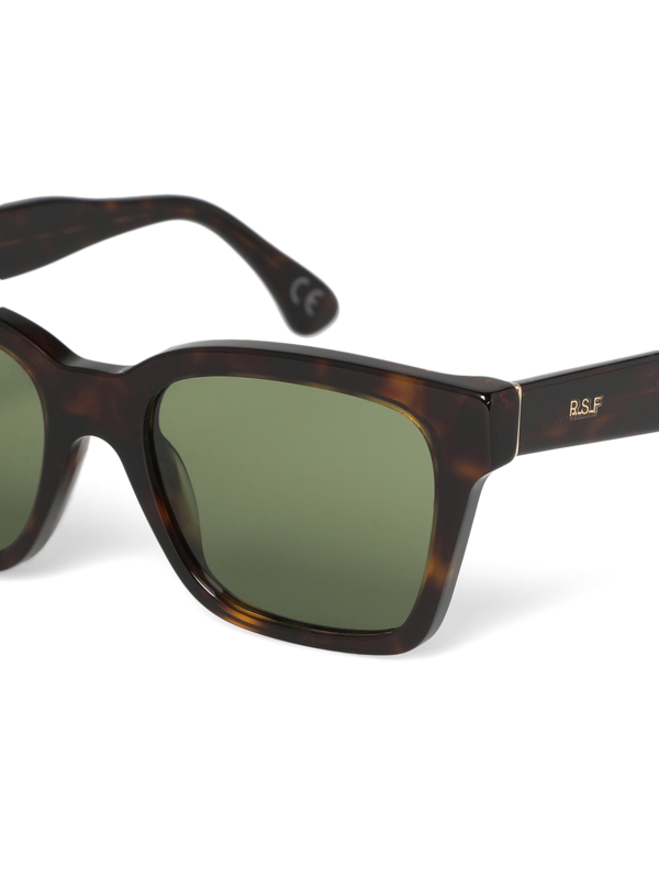 Printed Green Square Frame Sunglasses