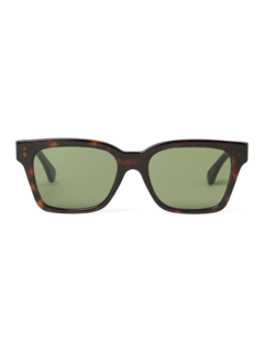 Printed Green Square Frame Sunglasses