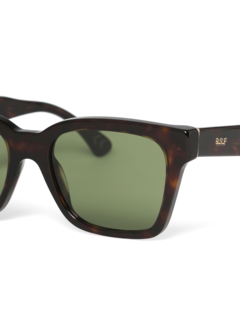 Printed Green Square Frame Sunglasses