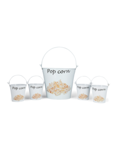 Popcorn Bucket, Set of Five