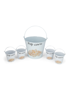 Popcorn Bucket, Set of Five