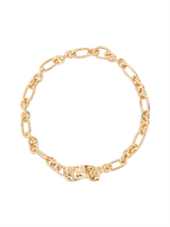 White Pave Stones Chain Necklace