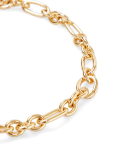 White Pave Stones Chain Necklace
