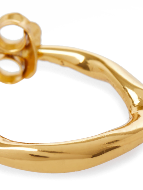 Polished Organic Hoop Earrings