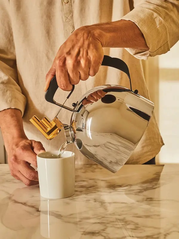 غلاية مياه بقاعدة من الستيل