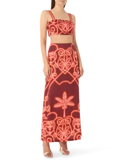 Carmenza Print Skirt
