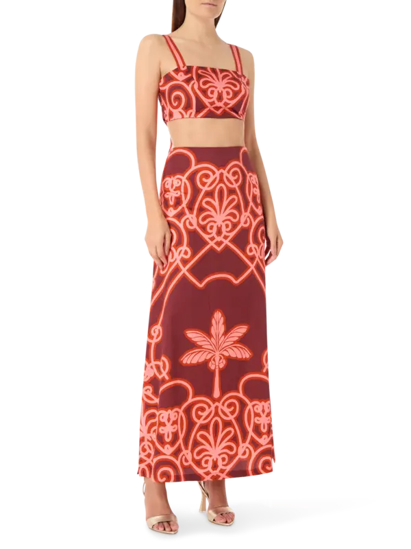 Carmenza Print Skirt