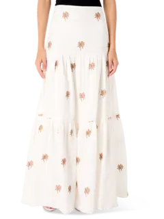 Kima Embroidered Maxi Skirt