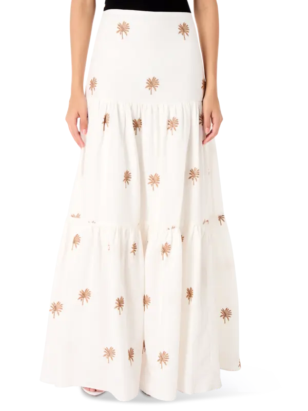 Kima Embroidered Maxi Skirt