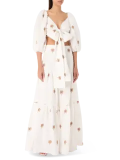 Kima Embroidered Maxi Skirt