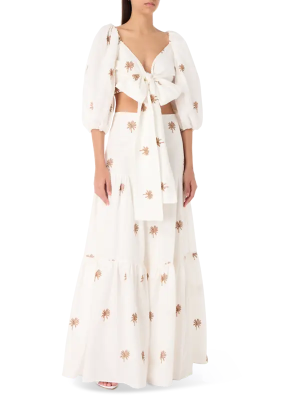 Kima Embroidered Maxi Skirt