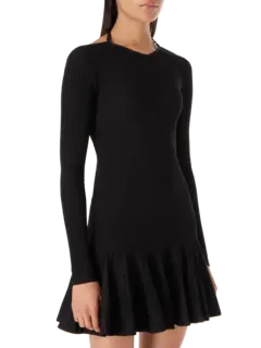 فستان مامي قصير بكسرات