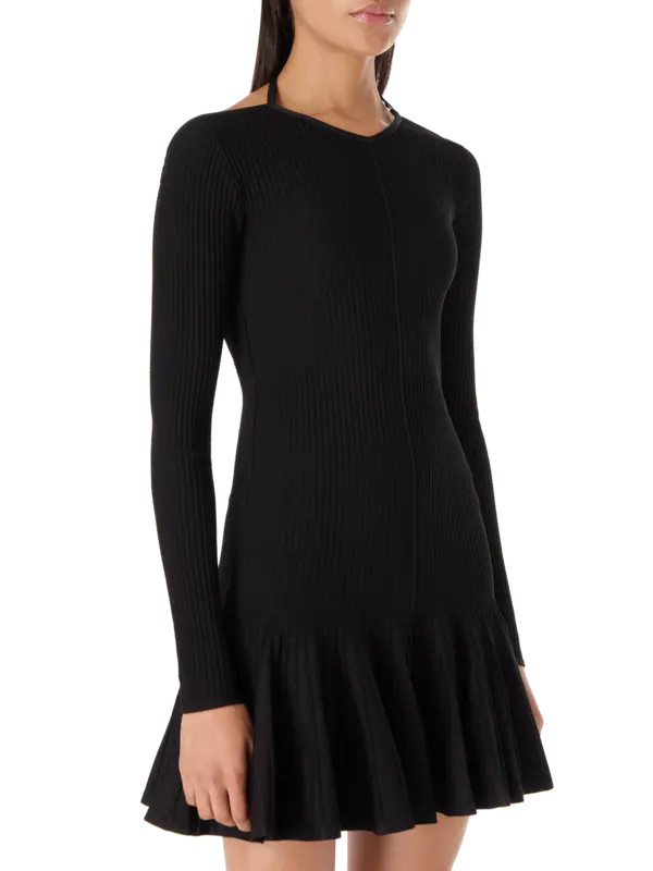 فستان مامي قصير بكسرات