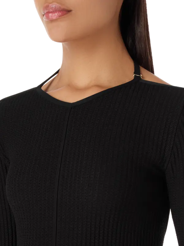 فستان مامي قصير بكسرات