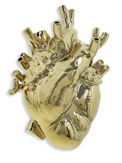 Heart-Shaped Gold Ornament